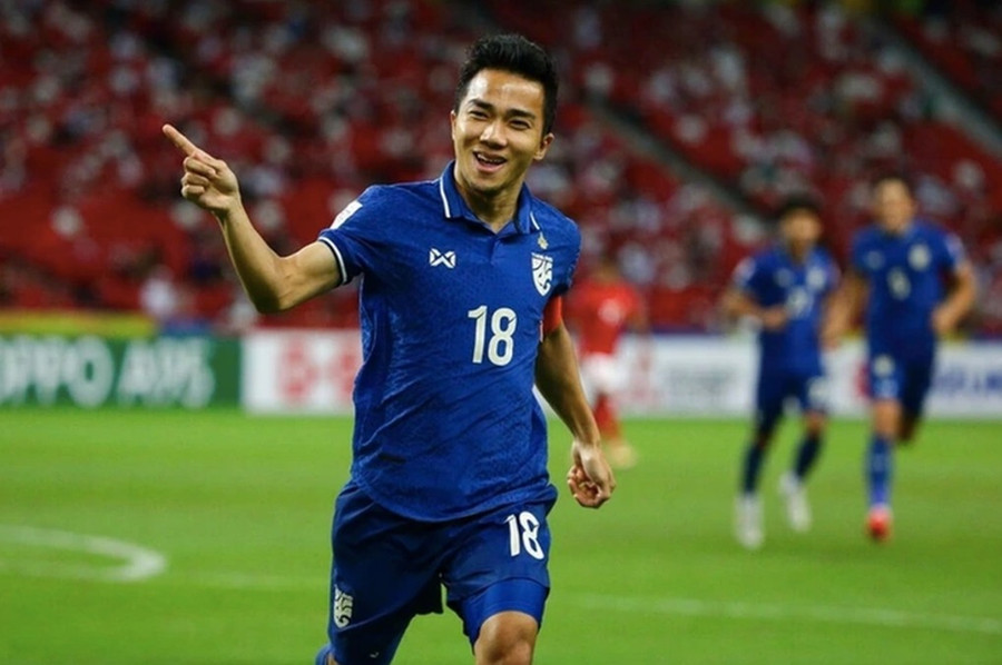 Chanathip Songkrasin có tên trong danh sách tuyển Thái Lan đấu Hàn Quốc trong tháng 3 này.