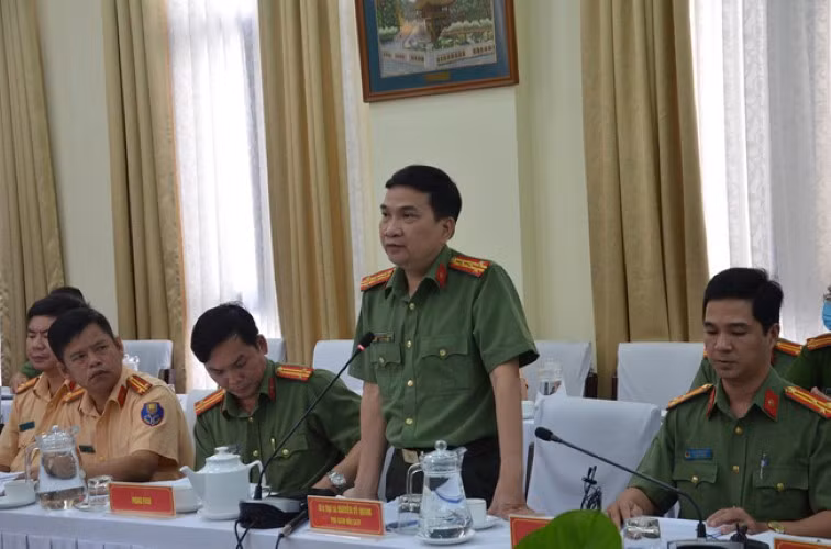 Đại tá Nguyễn Sỹ Quang - Phó Giám đốc Công an TPHCM thông tin về vụ bắt ông Tất Thành Cang cùng đồng phạm liên quan vụ việc sai phạm tại SADECO.