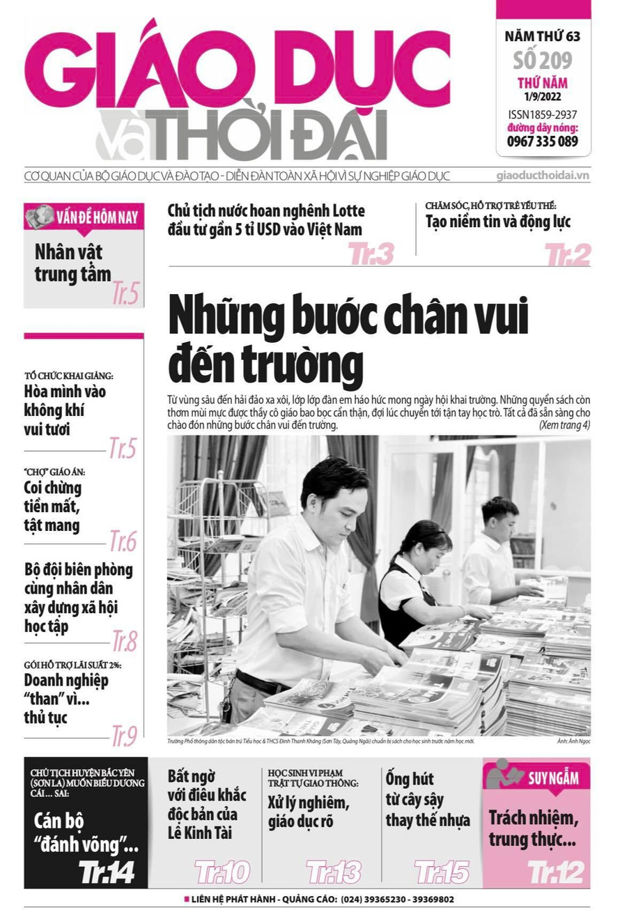 Tin tức đặc biệt báo in 1/9: Coi chừng tiền mất, tật mang từ 'chợ' giáo án