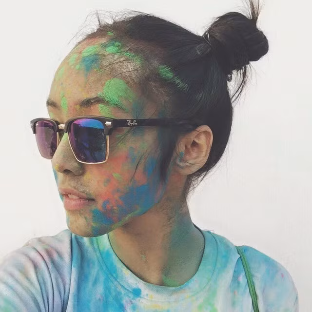 Bảo Trân gây chú ý với gương mặt “bê bết” bột màu ảnh 4