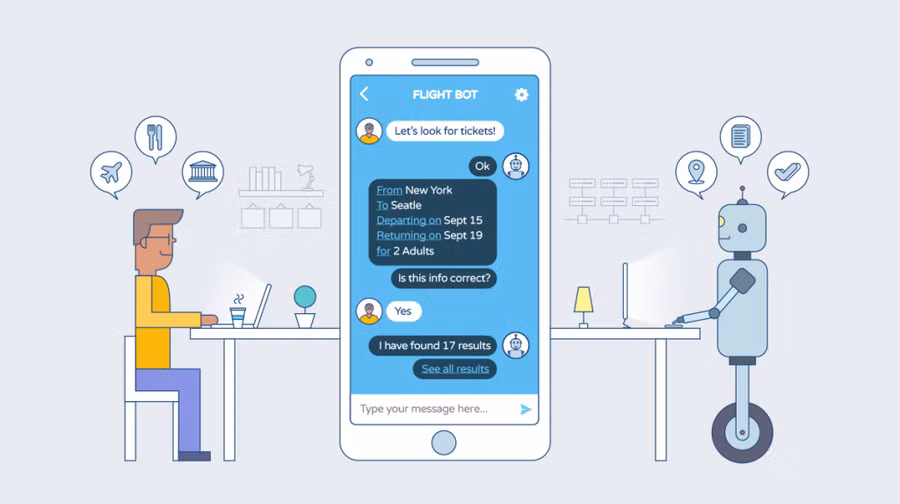  Ảnh minh họa cho ứng dụng chatbot.