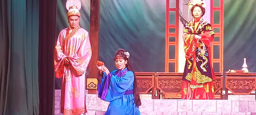 Nhà hát Cải lương Hà Nội mong muốn vở 'Kiều' sẽ đến với các trường học. Ảnh: Hoàng Anh