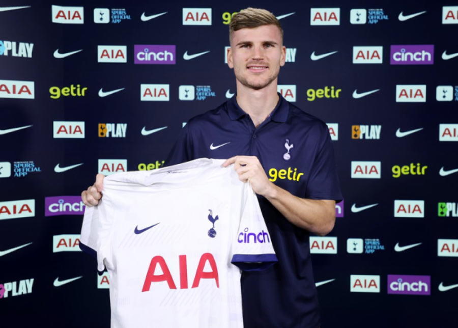 Tottenham ký hợp đồng mượn Werner từ RB Leipzig cho tới cuối mùa, kèm điều khoản mua đứt. Tottenham ký hợp đồng mượn Werner từ RB Leipzig cho tới cuối mùa, kèm điều khoản mua đứt.