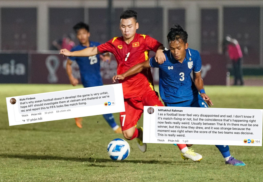 Cổ động viên Indonesia không hài lòng với kết quả U19 Việt Nam hòa Thái Lan 1-1 tối 10/7. 