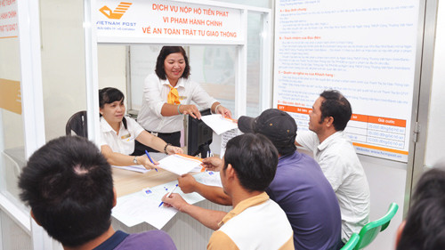 Nhiều địa phương triển khai thu phạt giao thông qua bưu điện ảnh 3