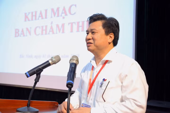 Thứ trưởng Nguyễn Hữu Độ phát biểu tại buổi khai mạc chấm thi THPT quốc gia năm 2019 của Hội đồng thi Sở GD&ĐT Bắc Ninh