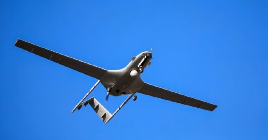 Một UAV Thổ Nhĩ Kỳ bay trên bầu trời Syria, ngày 4/10/2023
