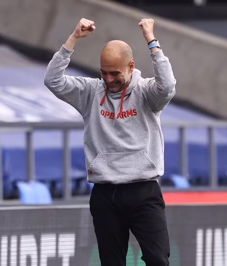 Pep đã có 3 chức vô địch Ngoại hạng Anh cùng Man City.