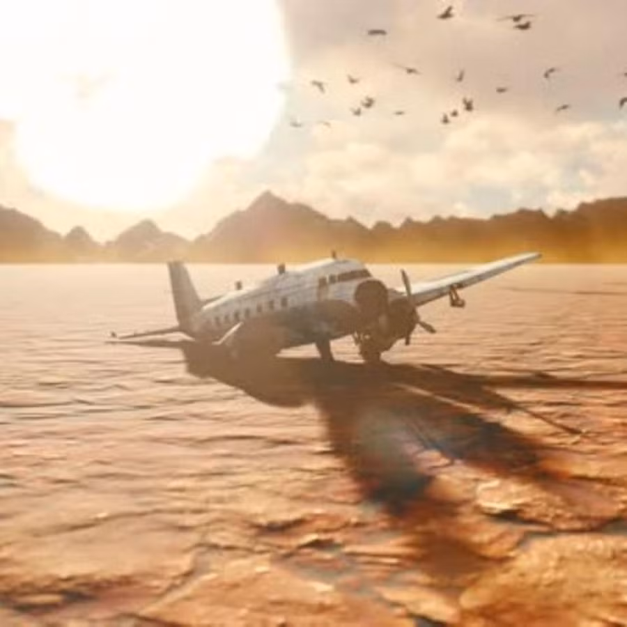 Chiếc máy bay của hai phi công mất tích ở sa mạc. Chiếc máy bay của hai phi công mất tích ở sa mạc.