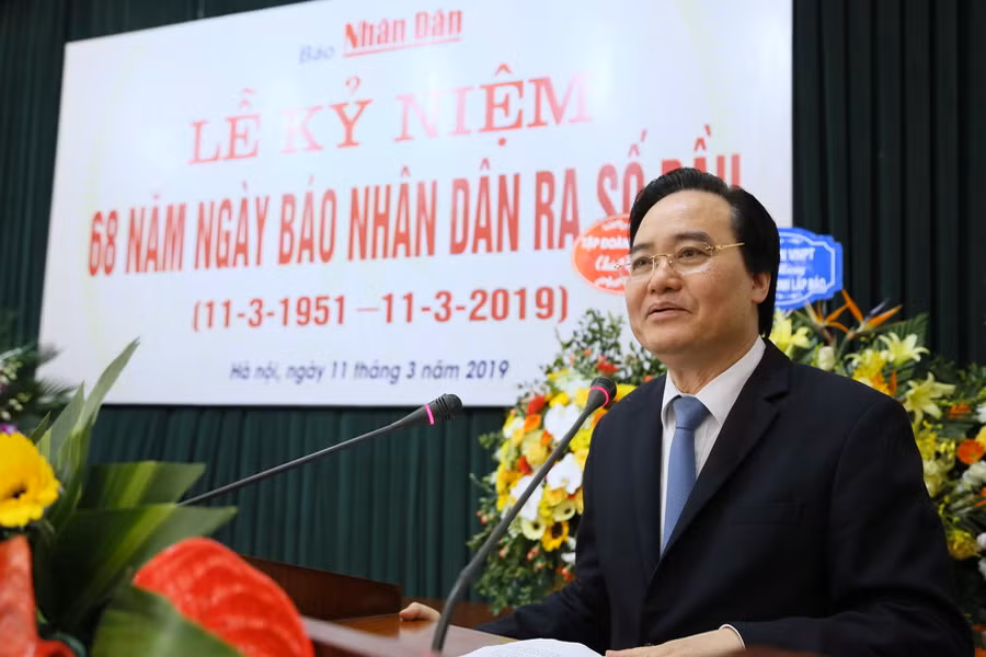 Bộ trưởng Phùng Xuân Nhạ phát biểu tại buổi lễ