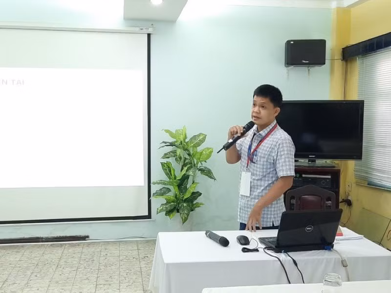 TS Tô Vũ Thanh Điền trình bày tham luận tại hội thảo trong khuôn khổ Techmart Nông nghiệp và Công nghệ sau thu hoạch năm 2022.