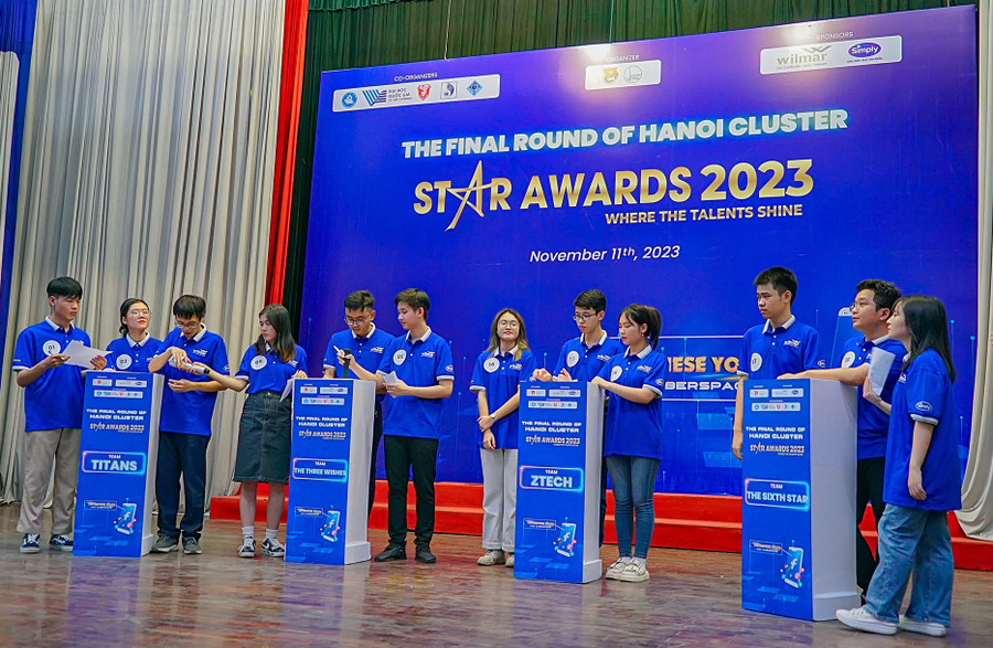 6 đội thi tranh tài tại Vòng Chung kết cụm Hà Nội Cuộc thi Star Awards 2023. 
