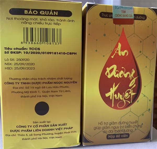 Sản phẩm mà chị N.K.T nhận được từ “lương y Vương Đình Thạc” (0979.442.326) với giá “cắt cổ”: 650 nghìn đồng/1 hộp, trong khi nhà sản xuất bán với giá 90 nghìn đồng/1 hộp.