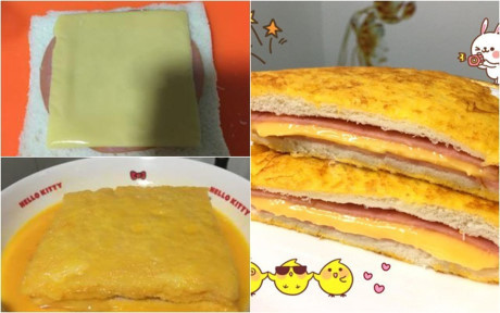 Bữa sáng với bánh mỳ kẹp thịt nguội phô mai ngon nức lòng - Ảnh 1 Bua sang voi banh my kep thit nguoi pho mai ngon nuc long - Anh 1