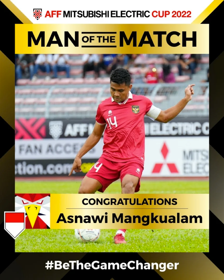 Asnawi Mangkualam giành danh hiệu ‘Cầu thủ xuất sắc nhất trận’ Indonesia - Việt Nam ở lượt đi bán kết AFF Cup 2022. Asnawi Mangkualam giành danh hiệu ‘Cầu thủ xuất sắc nhất trận’ Indonesia - Việt Nam ở lượt đi bán kết AFF Cup 2022.