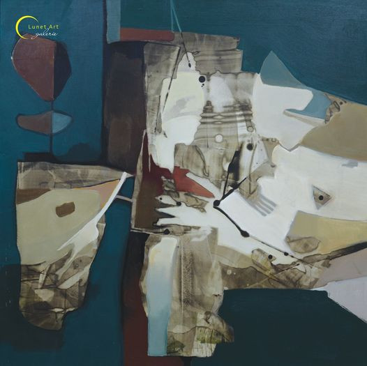 Tác phẩm &apos;Xuân tình&apos;, acrylic - Nguyễn Thiện Đức.