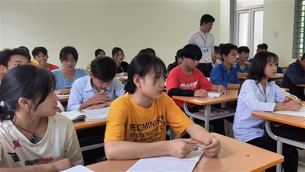 Học sinh tại Trung tâm GDNN-GDTX Mường Lát (Thanh Hóa).