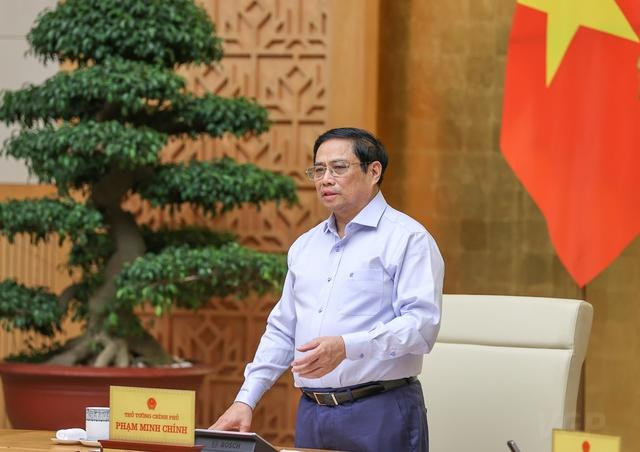 Thủ tướng nhấn mạnh yêu cầu "4 ổn định, 3 tăng cường, 2 đẩy mạnh, 1 tiết giảm và 1 kiên quyết không". Ảnh: VGP/ Nhật Bắc. Thủ tướng nhấn mạnh yêu cầu "4 ổn định, 3 tăng cường, 2 đẩy mạnh, 1 tiết giảm và 1 kiên quyết không". Ảnh: VGP/ Nhật Bắc.