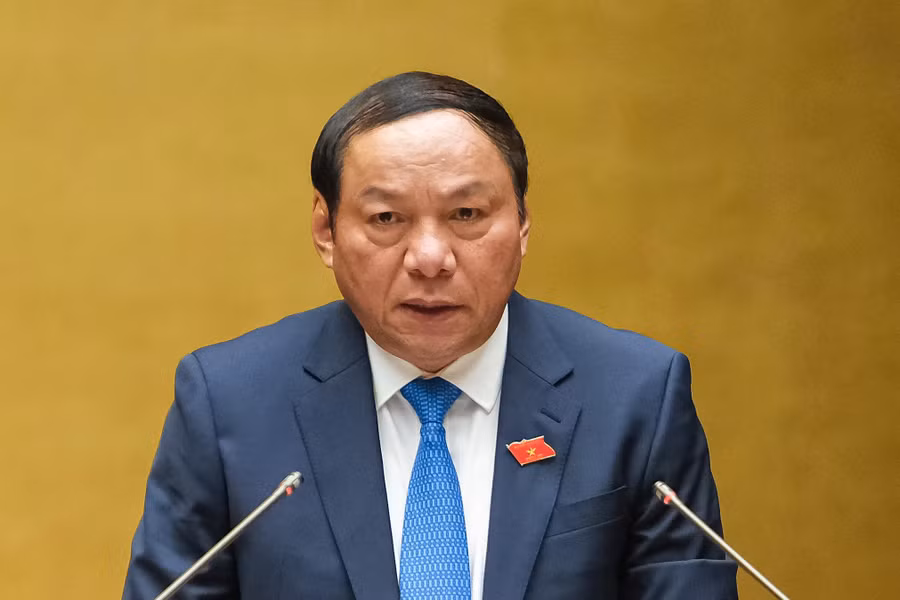 Bộ trưởng Bộ Văn hóa, Thể thao và Du lịch Nguyễn Văn Hùng. Ảnh: Quochoi.vn.