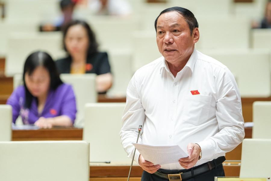 Bộ trưởng Bộ Văn hóa, Thể thao và Du lịch Nguyễn Văn Hùng. Ảnh: Quochoi.vn Bộ trưởng Bộ Văn hóa, Thể thao và Du lịch Nguyễn Văn Hùng. Ảnh: Quochoi.vn