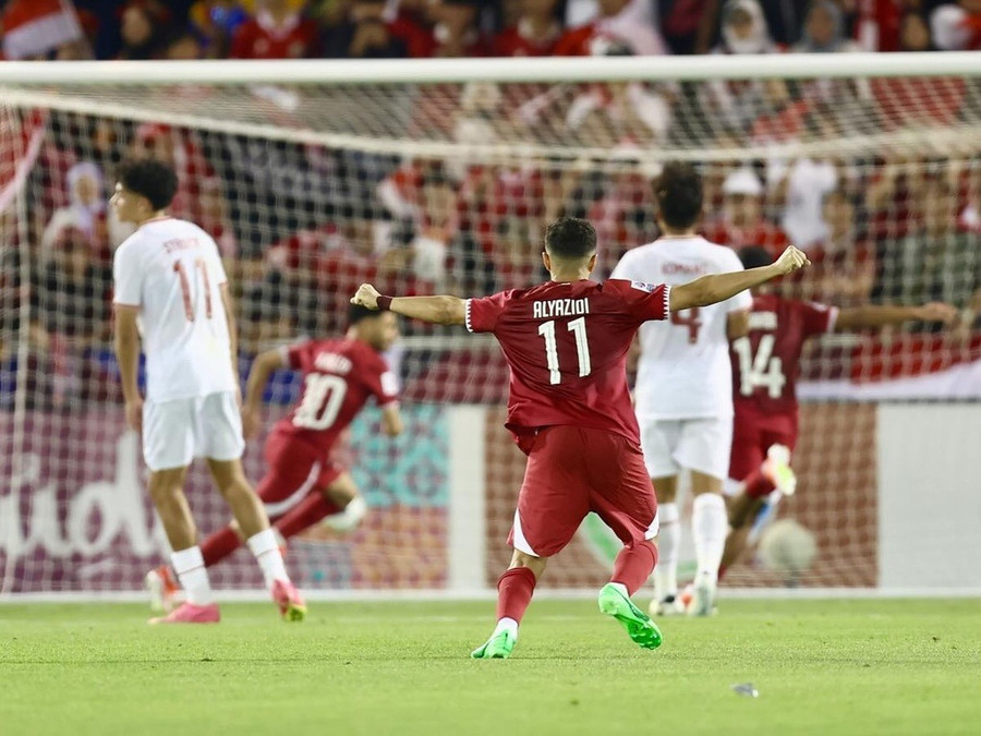 U23 Qatar ăn mừng chiến thắng trước U23 Indonesia ở trận ra quân bảng A U23 châu Á 2024. U23 Qatar ăn mừng chiến thắng trước U23 Indonesia ở trận ra quân bảng A U23 châu Á 2024.