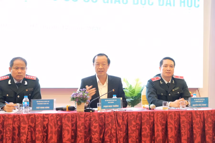 Hội nghị đánh giá kết quả đạt được, tháo gỡ khó khăn, chia sẻ kinh nghiệm trong công tác thanh tra nội bộ trong các cơ sở giáo dục Đại học.