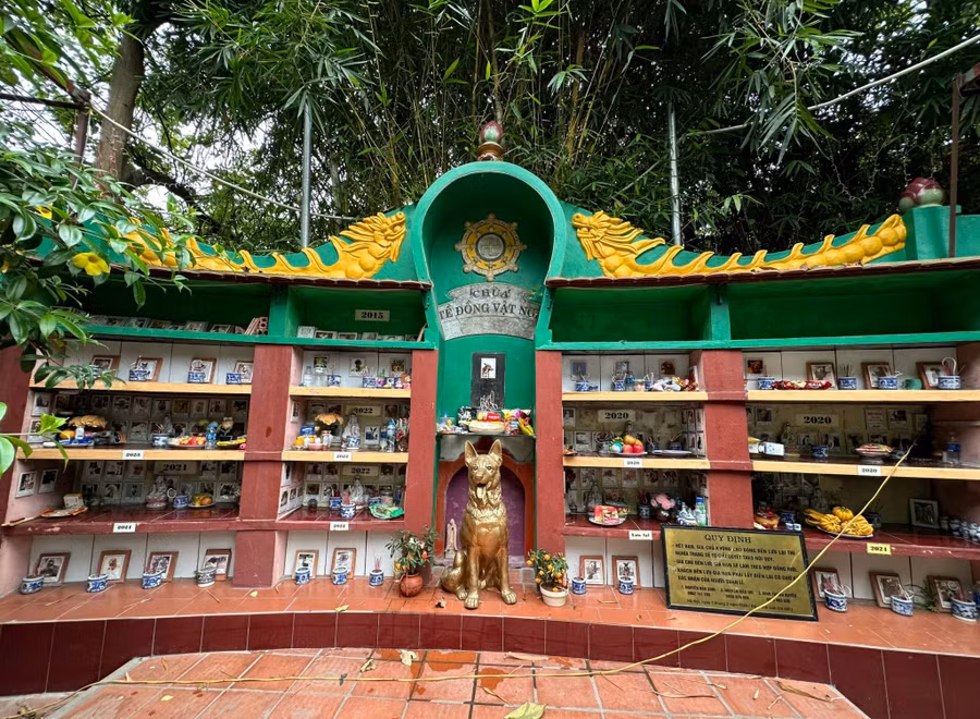 Các phần mộ được sắp xếp và quản lý rất khoa học.