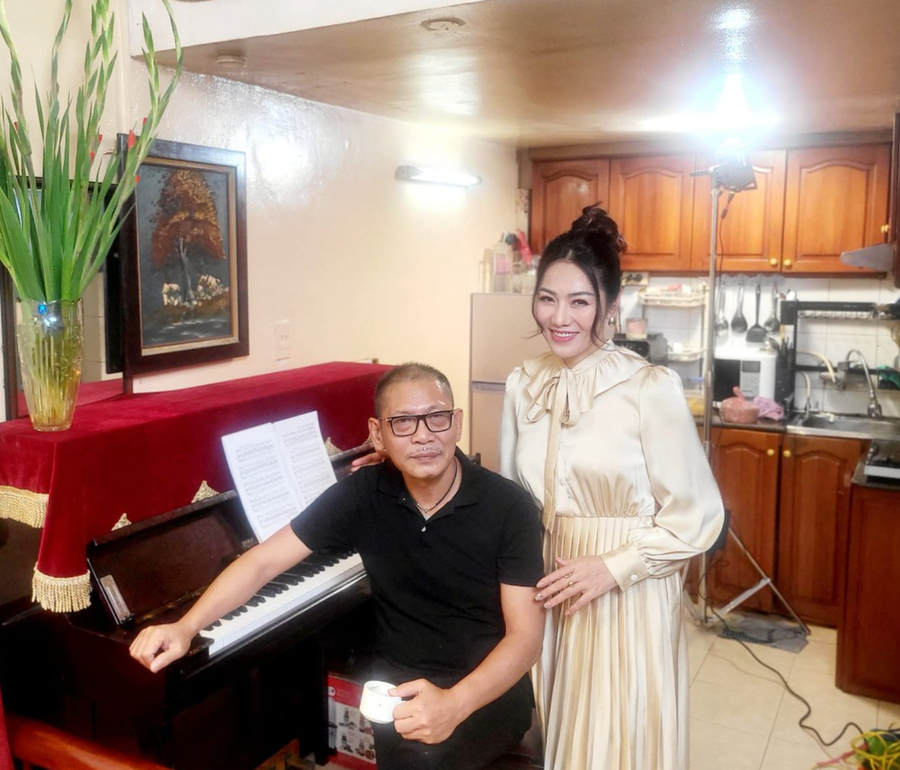 NS Đức Long và học trò - ca sĩ Minh Thu. Ảnh: NVCC NS Đức Long và học trò - ca sĩ Minh Thu. Ảnh: NVCC