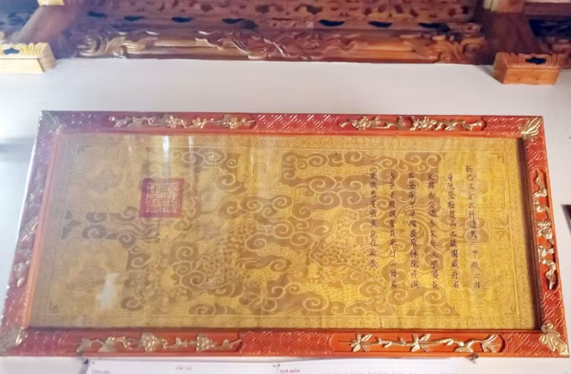 Sắc phong của vua Minh Mệnh phong cho Tiến sĩ Nguyễn Đăng Huân.