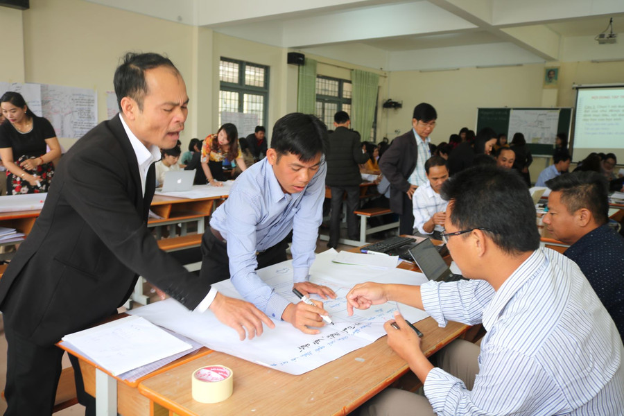 Buổi tập huấn bồi dưỡng GV cốt cán