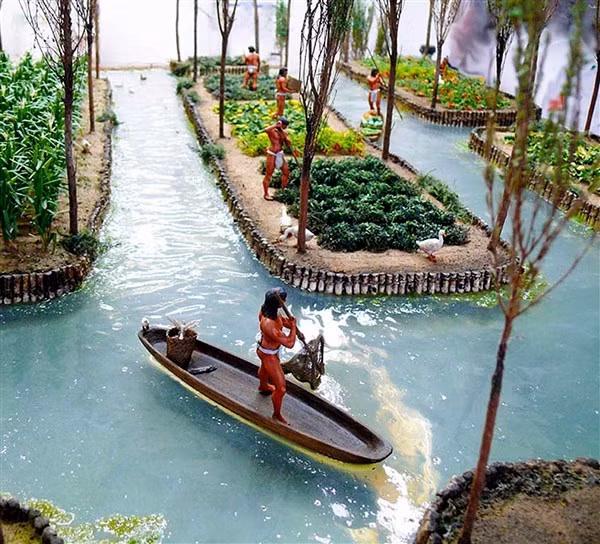 Độc đáo ruộng nổi trên hồ Aztecs ảnh 2