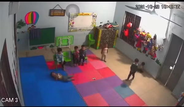 Hình ảnh trẻ tại cơ sở tư thục Mầm non tuổi thơ Vân Vũ.