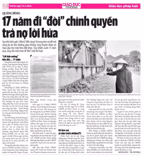 Vụ dân đi "đòi" chính quyền xã trả nợ lời hứa suốt 17 năm: Huyện yêu cầu xử lý dứt điểm