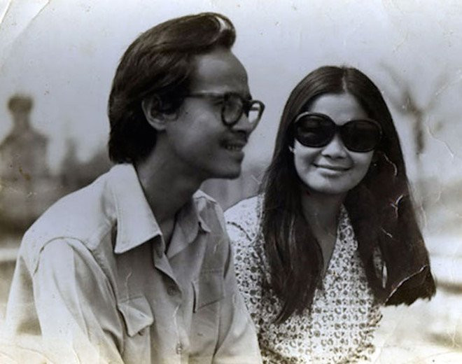 Nhạc sĩ Trịnh Công Sơn và ca sĩ Khánh Ly. Ảnh tư liệu