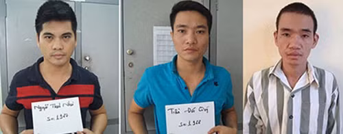 Từ trái qua, Nguyễn Thanh Nhàn, Trần Đức Quý và Nguyễn Minh Đức hop-dong-giet-nguoi-tien-ty-cua-trum-ma-tuy-duoc-chun-bi-the-nao