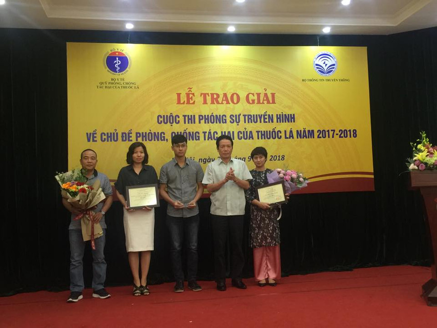Trao giải cuộc thi về chủ đề phòng, chống tác hại thuốc lá