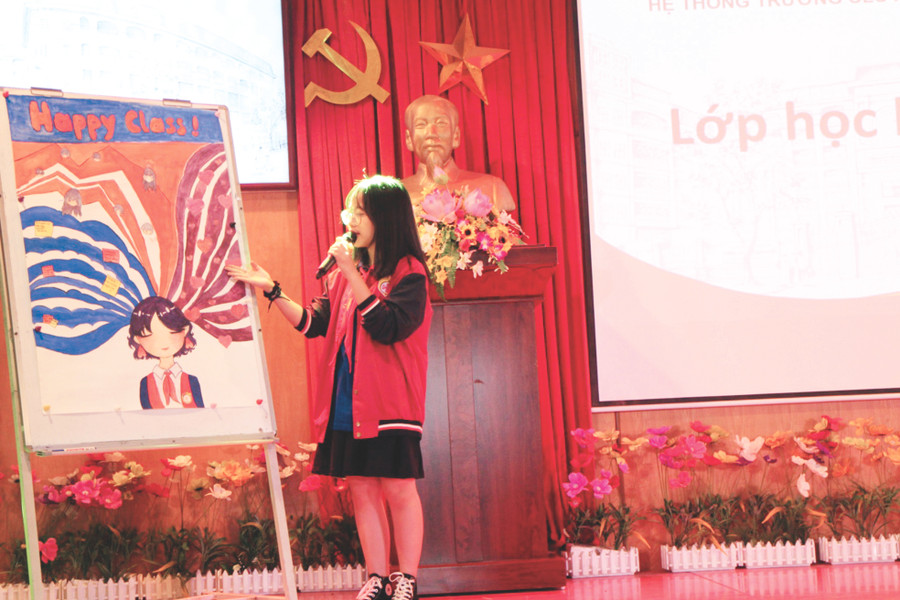 Học sinh chia sẻ về mong muốn lớp học luôn hạnh phúc