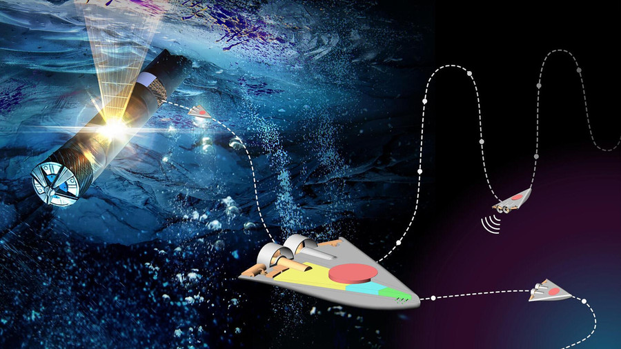  Với SWIM, hàng chục robot sẽ được thả xuống dưới lớp băng.