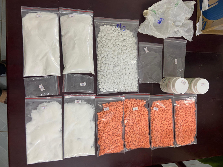 Tang vật lực lượng công an thu giữ trong vụ án. (Ảnh: Công an Hà Tĩnh).