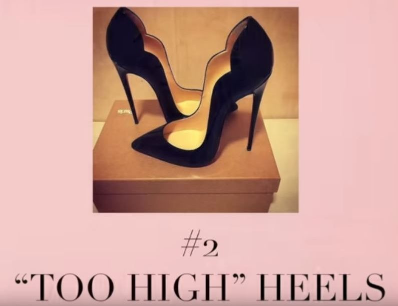Giày có gót quá cao