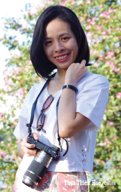 Nhà văn – nhà giáo trẻ tuổi nhất là Phạm Phú Uyên Châu, bút danh Meggie Phạm (sinh năm 1991, giảng viên Đại học Khoa học Huế). Ảnh: Thừa Thiên - Huế online