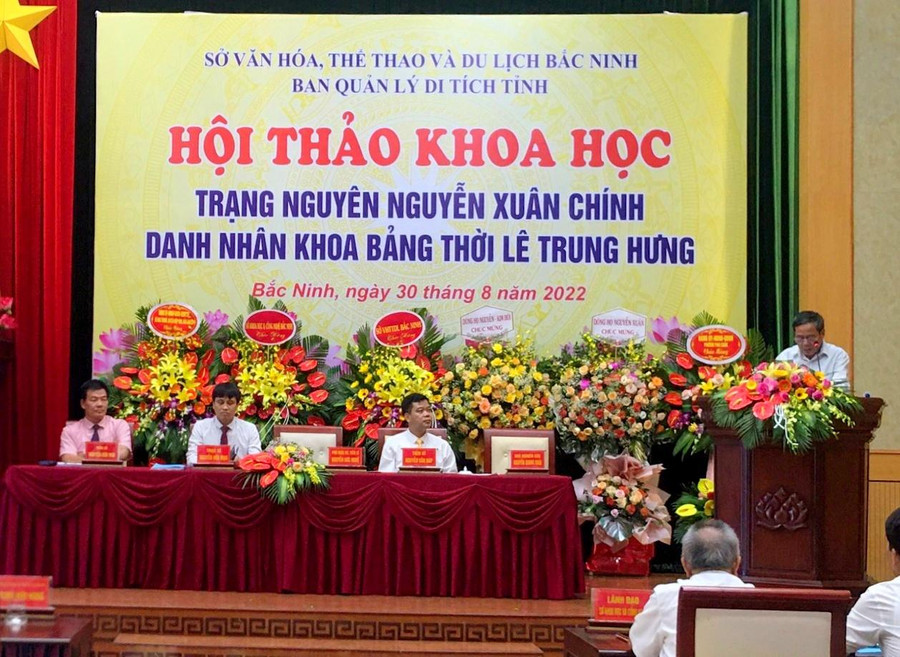 Hội thảo khoa học về Trạng nguyên Nguyễn Xuân Chính diễn ra tại Bắc Ninh vào tháng 8/2022. Hội thảo khoa học về Trạng nguyên Nguyễn Xuân Chính diễn ra tại Bắc Ninh vào tháng 8/2022.