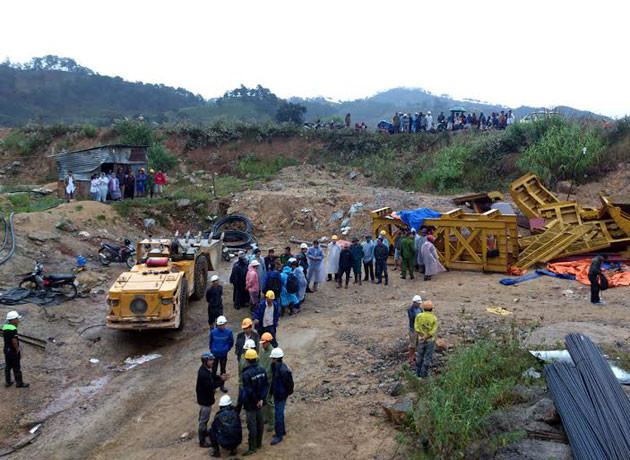 Sập hầm thủy điện, 12 người đang mắc kẹt ảnh 3