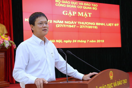 Thứ trưởng Lê Hải An phát biểu tại buổi lễ. Ảnh: Việt Hà