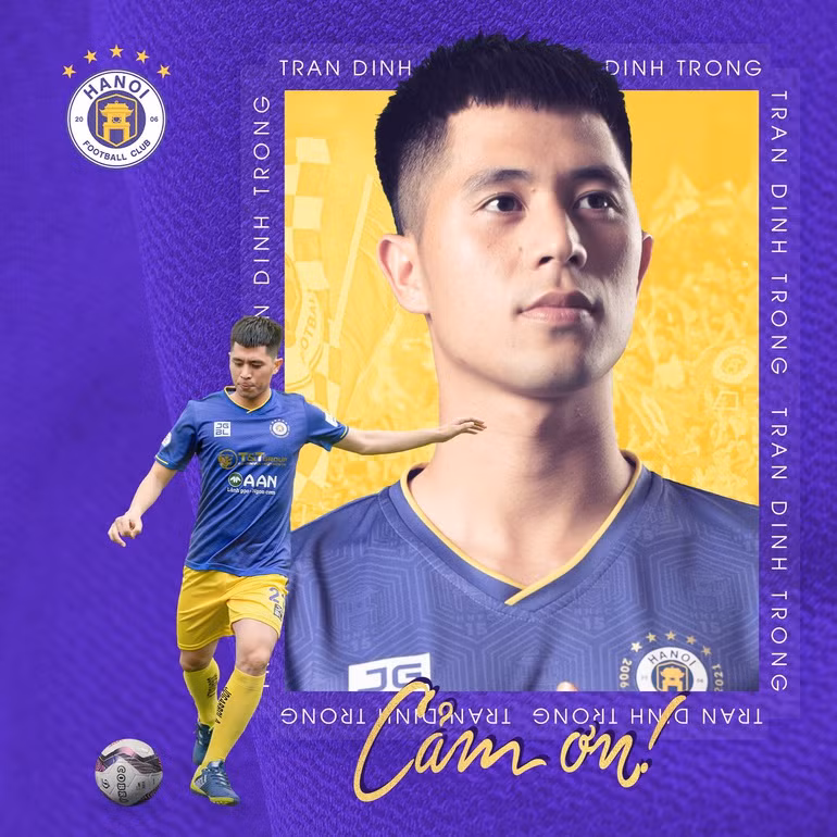 Hà Nội FC thông báo chia tay Đình Trọng hôm 11/2.