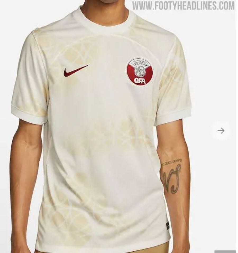 Áo đấu của chủ nhà World Cup 2022 do hãng Nike thiết kế.