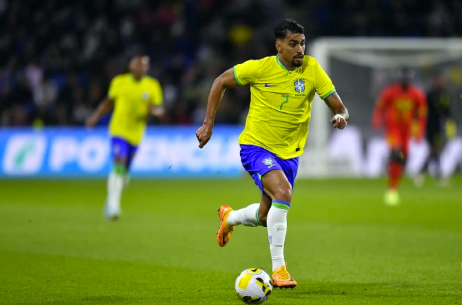 Áo đấu mà Neymar và các đồng sẽ mặc khi tranh tài tại Qatar.