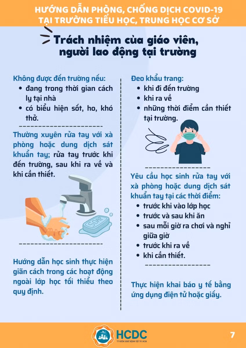 Sổ tay phòng chống dịch Covid-19 tại trường học ảnh 8