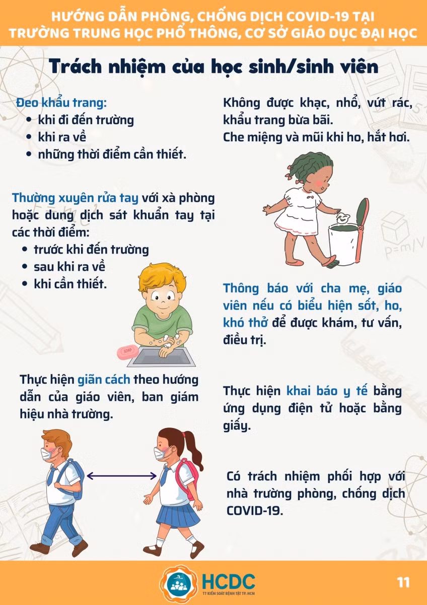 Sổ tay phòng chống dịch Covid-19 tại trường học ảnh 12