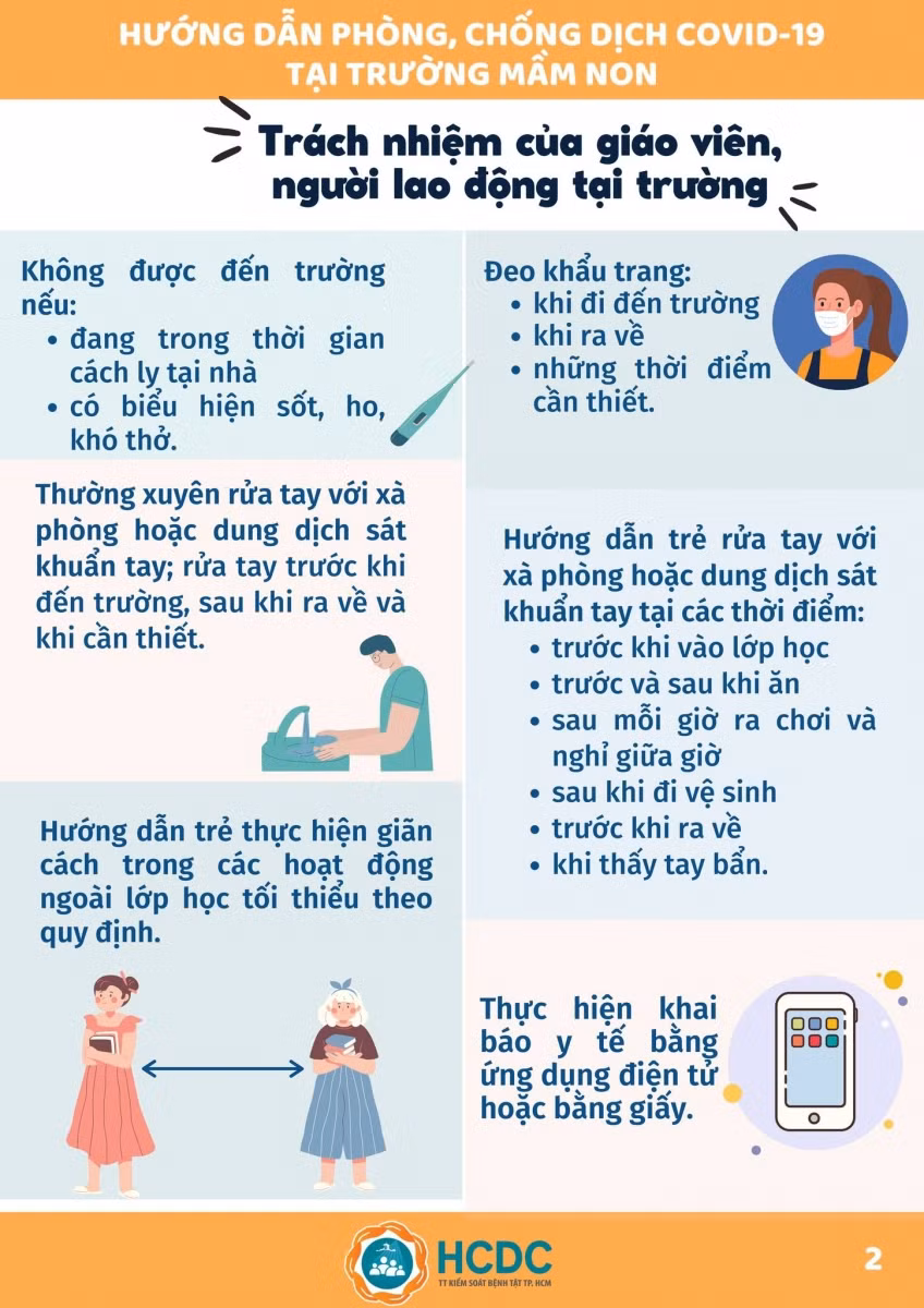 Sổ tay phòng chống dịch Covid-19 tại trường học ảnh 3